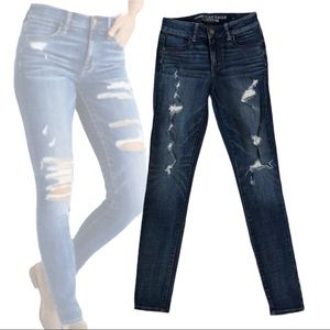 American Eagle Hi-Rise Jegging Size 4 Dist…